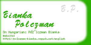 bianka polczman business card